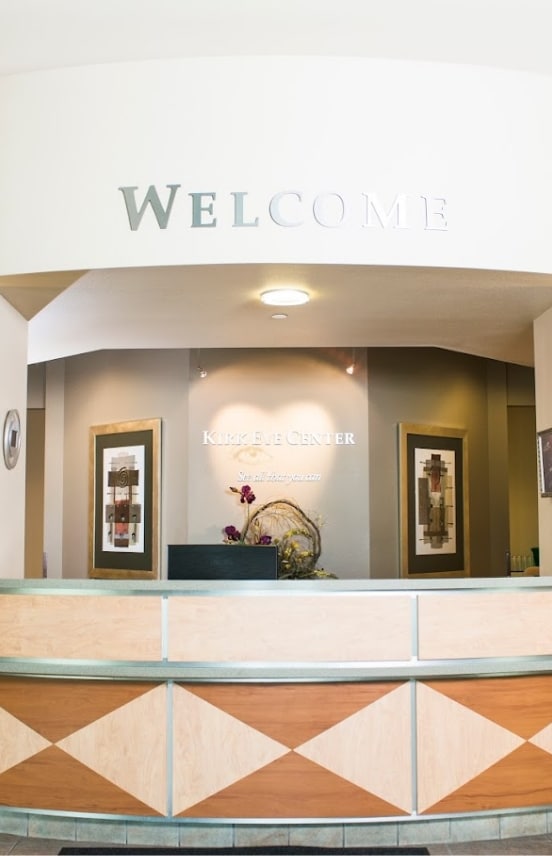 Kirk Eye Center front Desk in Loveland, CO