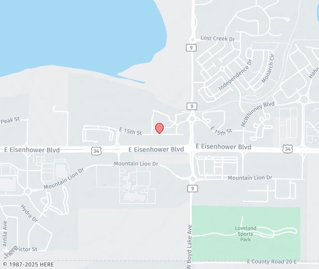 Location Map: 3650 E. 15th St, Loveland, CO 80538